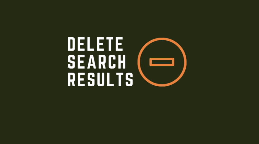 delete search results from google uk